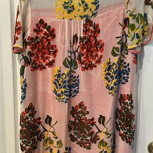 Maeve Pink and Yellow Floral Dress